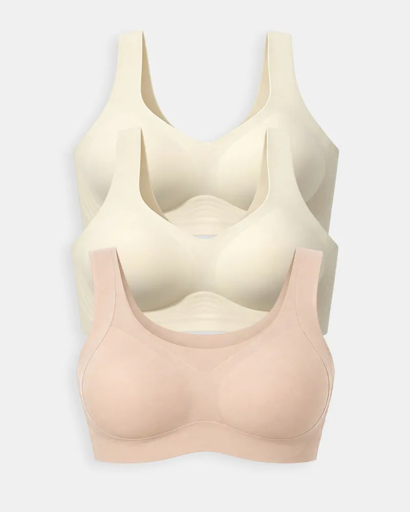 Fixed Cup Jelly Bra Jelly Bra*2 + Anti-Gravity Bra*1 Bundle