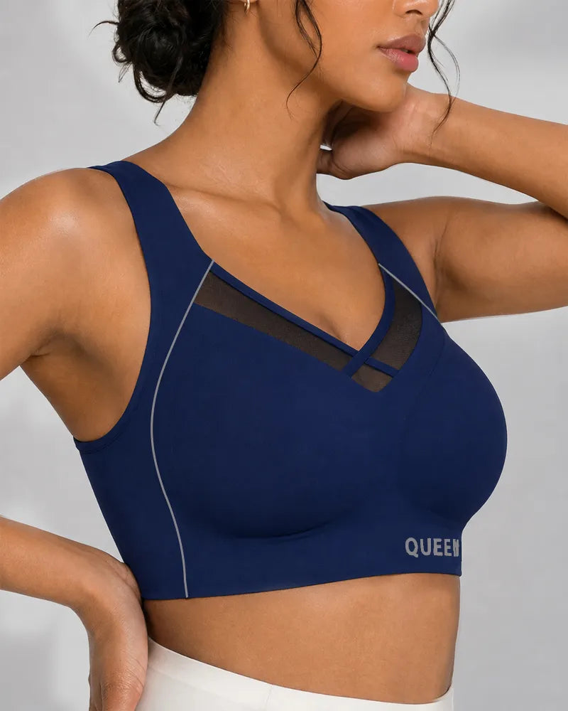 Cross Back Wireless Bra with Posture Lift