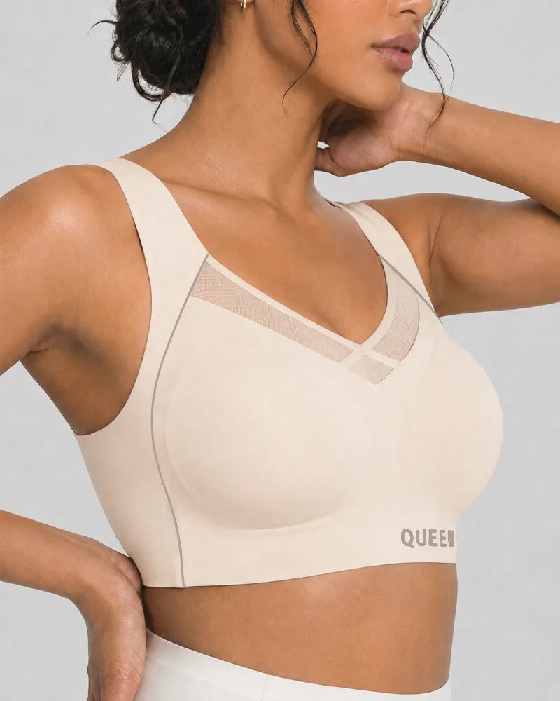 Cross Back Wireless Bra with Posture Lift