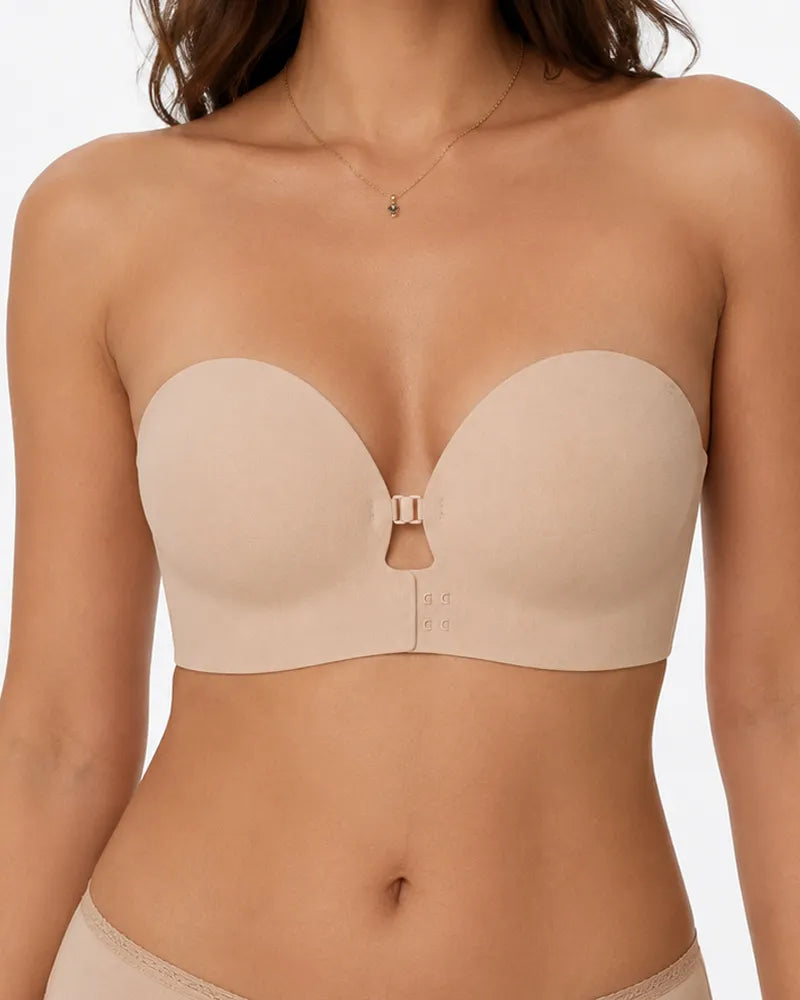 Front Closure Push Up Bra with Lift