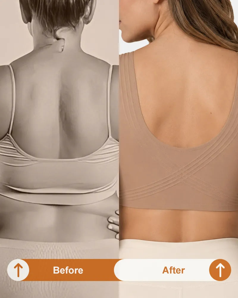 Front Zipper Jelly Bra with Back Smoothing