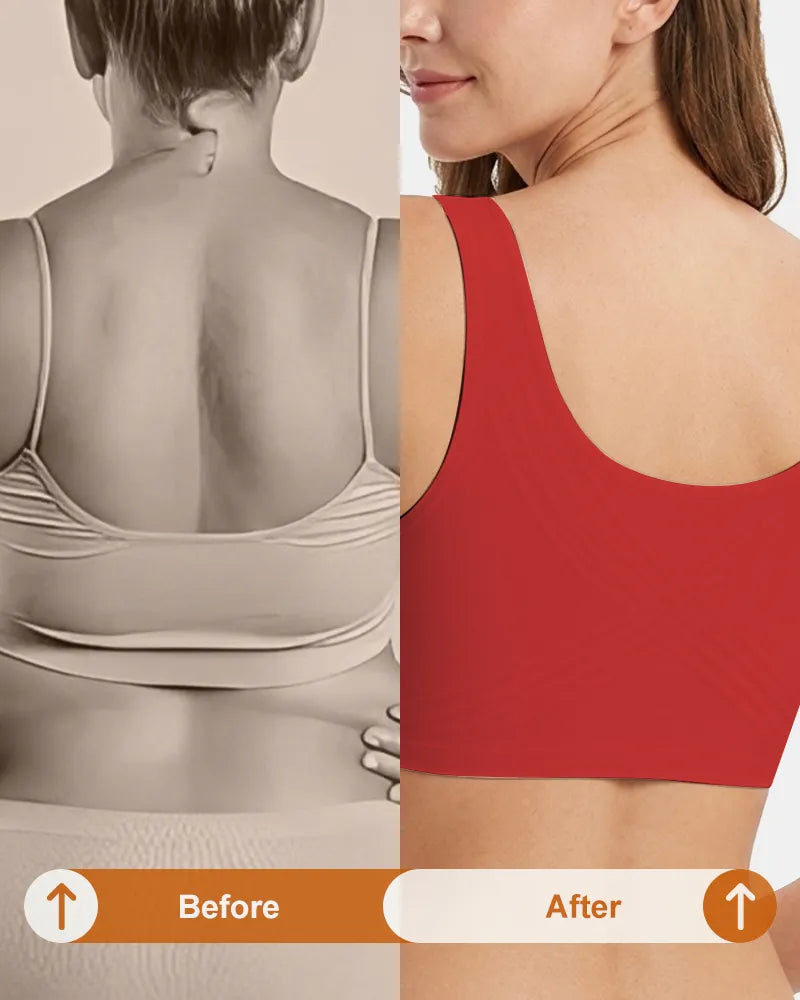 Women's Holiday Special Red Wireless Jelly T-Shirt Bra - Soft Intention-Details-5