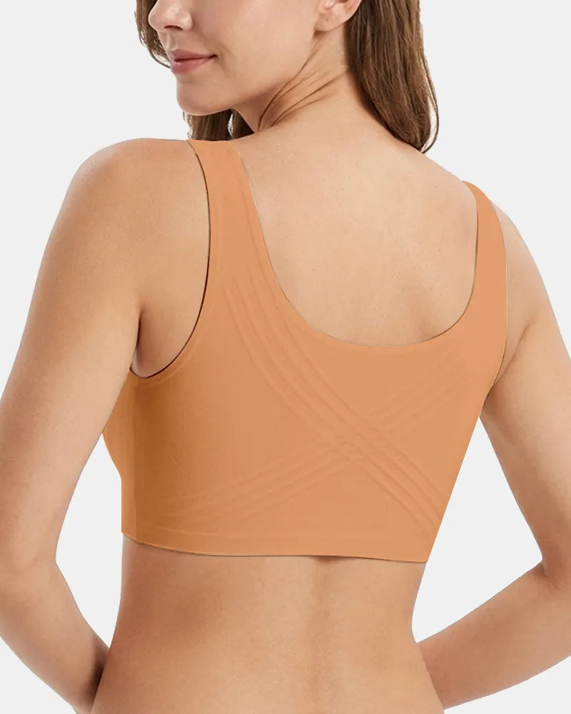 Women's Jelly T-Shirt Bra Wireless - Caramel - Soft Intention-3