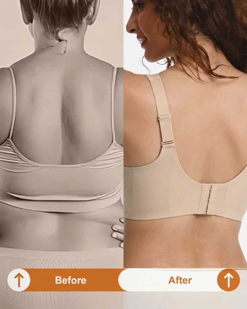 Women's Plus Size Seamless Wireless Mesh Bra - Soft Intention-Details-8
