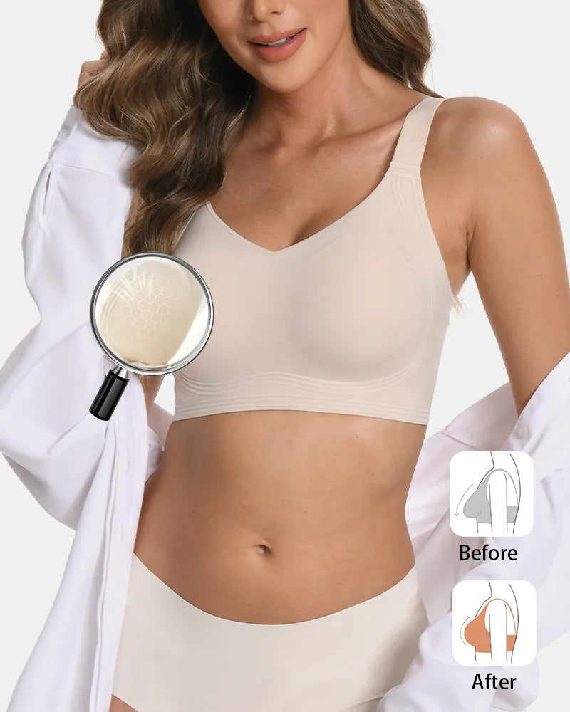Women's Push Up Wireless Full Coverage Seamless Jelly Bra - Soft Intention-Details-4
