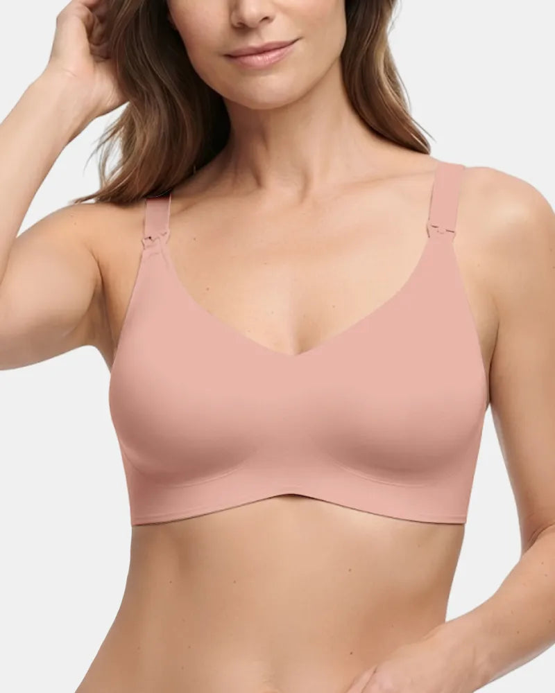 Seamless Nursing Bra with Easy Clips