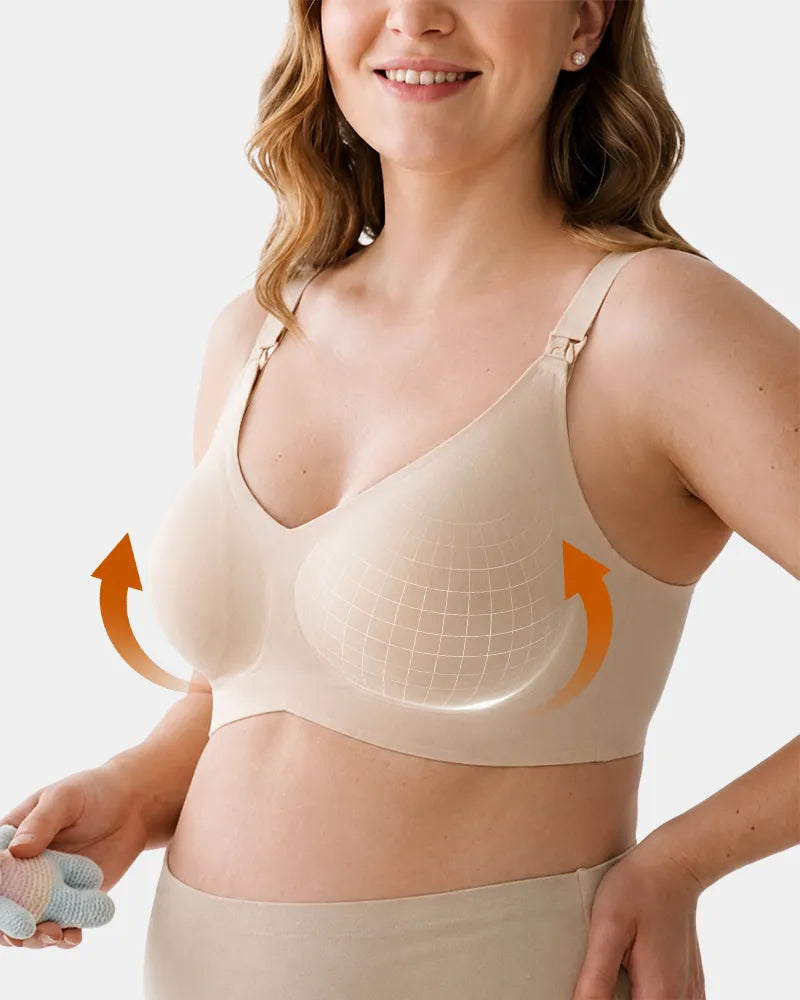 Seamless Nursing Bra with Easy Clips