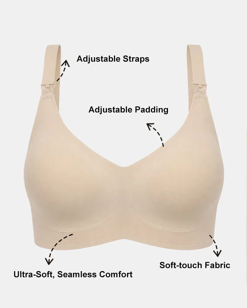 Seamless Nursing Bra with Easy Clips