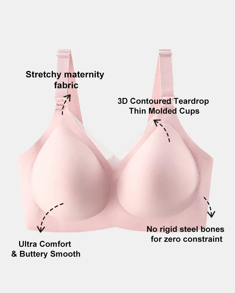 Seamless Nursing Bra with Effortless Pumping Support