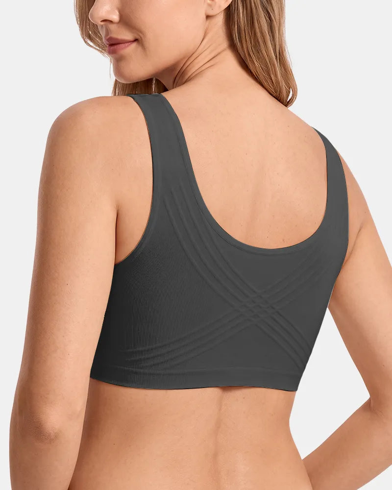 Women's Upgraded Summer Jelly Wireless T-Shirt Bra - Black - Soft Intention-3