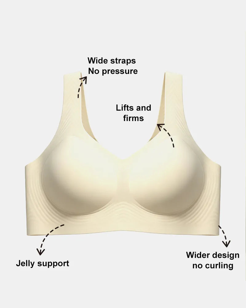 Women's Upgraded Summer Jelly Wireless T-Shirt Bra - Soft Intention-Details-7