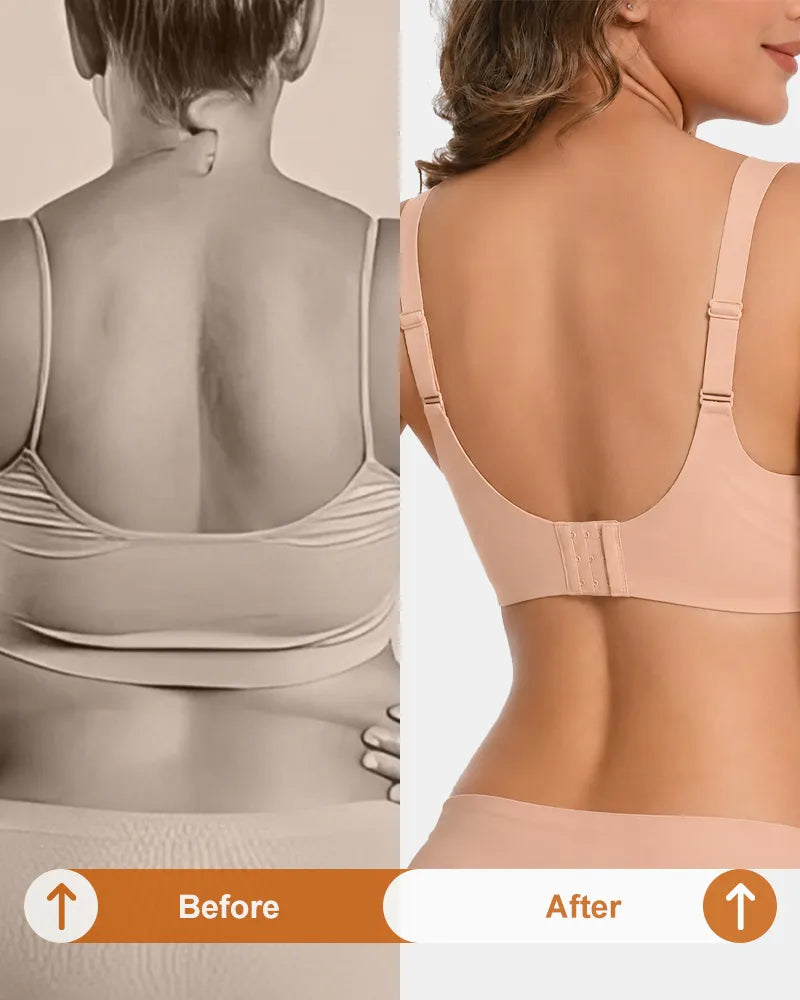 Women's V-Neck Scalloped Wireless Bra - Soft Intention-Details-4