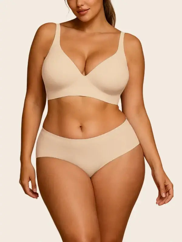 V Neck Matching Set