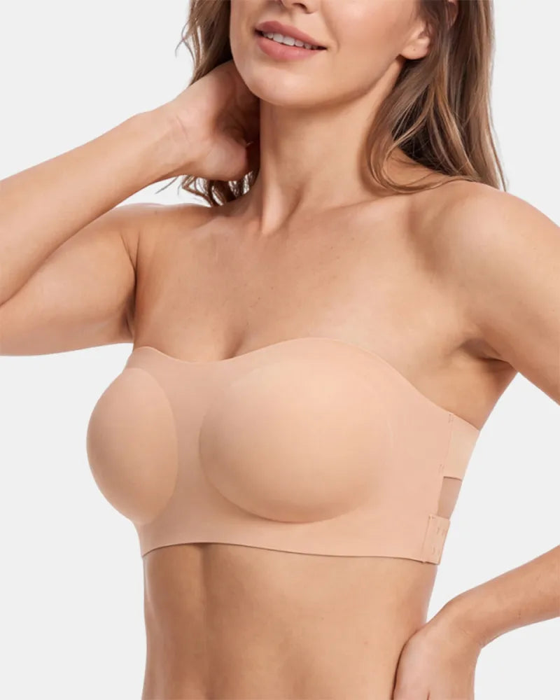 Anti Slip Crossover Seamless Strapless Bandeau Bra