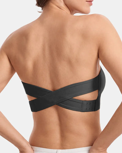 Anti Slip Crossover Seamless Strapless Bandeau Bra