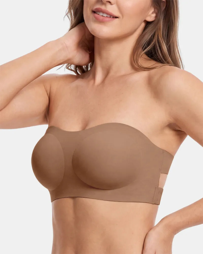 Anti Slip Crossover Seamless Strapless Bandeau Bra