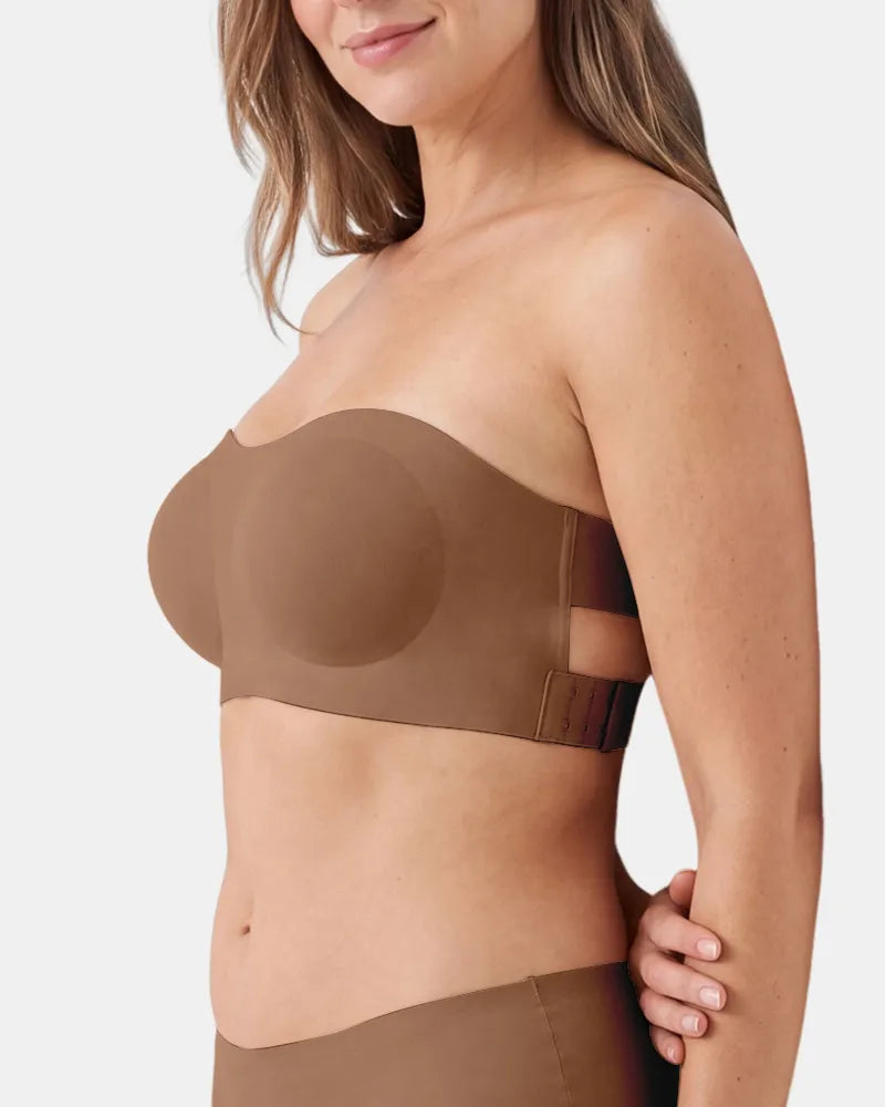 Anti Slip Crossover Seamless Strapless Bandeau Bra