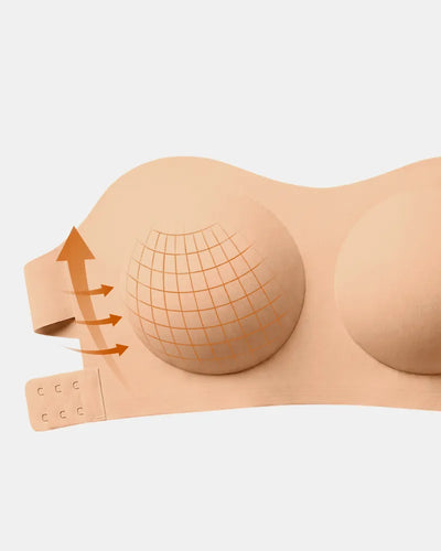 Anti Slip Crossover Seamless Strapless Bandeau Bra