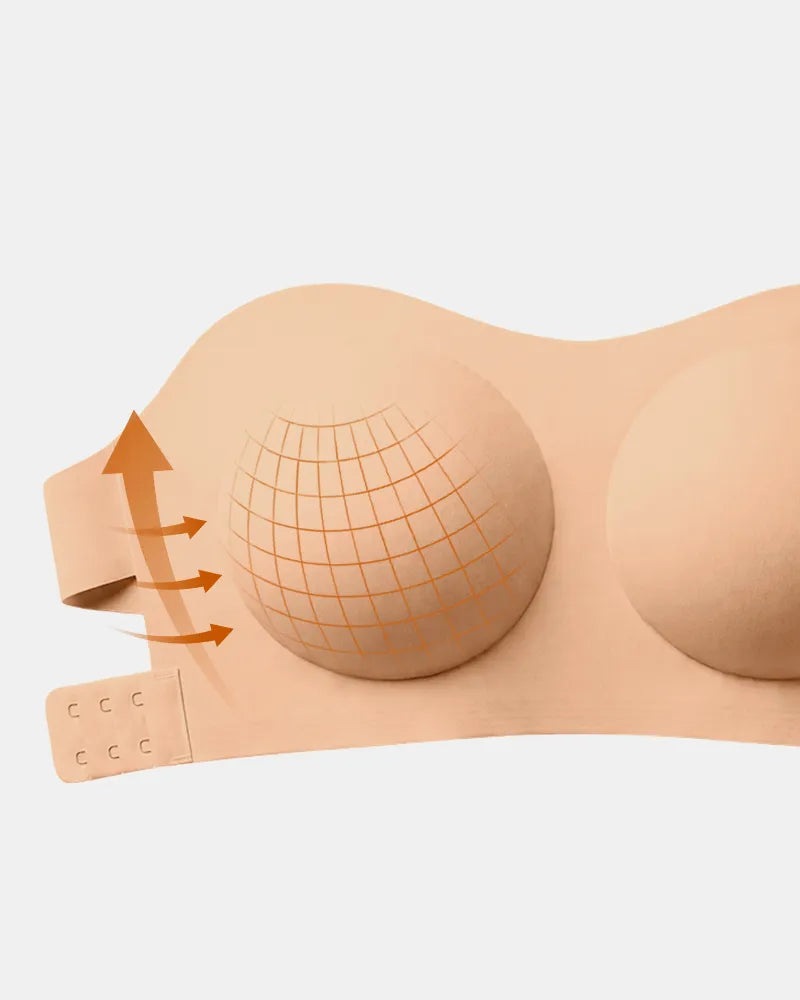 Anti Slip Crossover Seamless Strapless Bandeau Bra