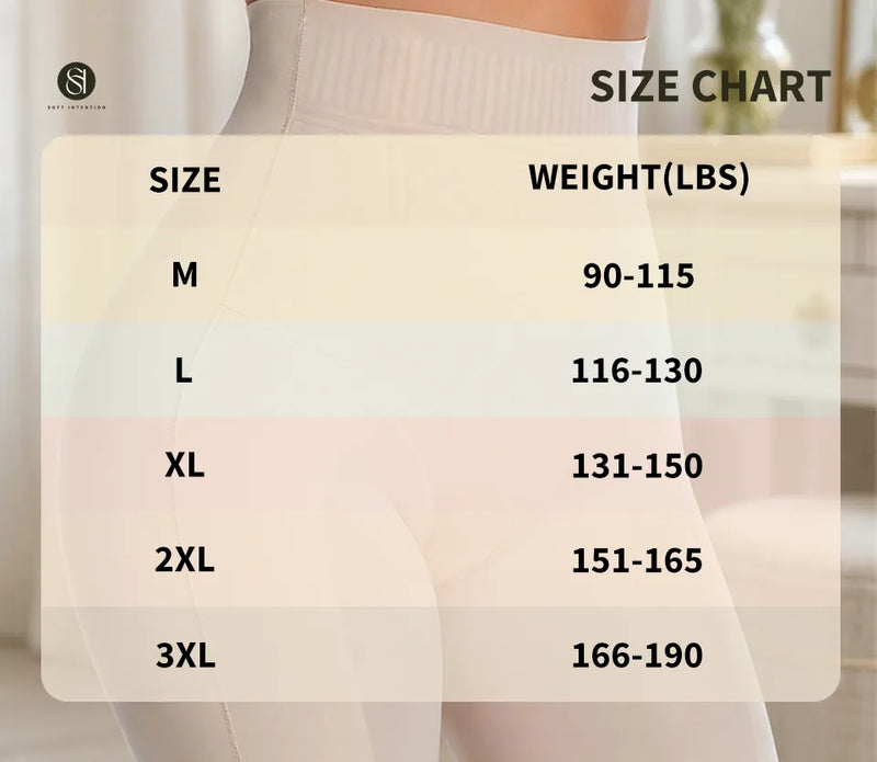 Tummy Control Shapewear Size Chart