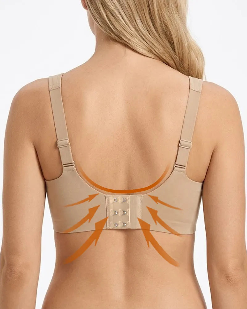 Breathable Seamless Full Coverage Bra with Cooling Airflow Vents