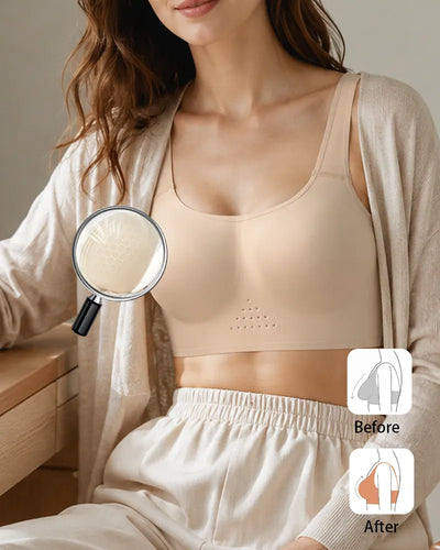 Breathable Seamless Full Coverage Bra with Cooling Airflow Vents