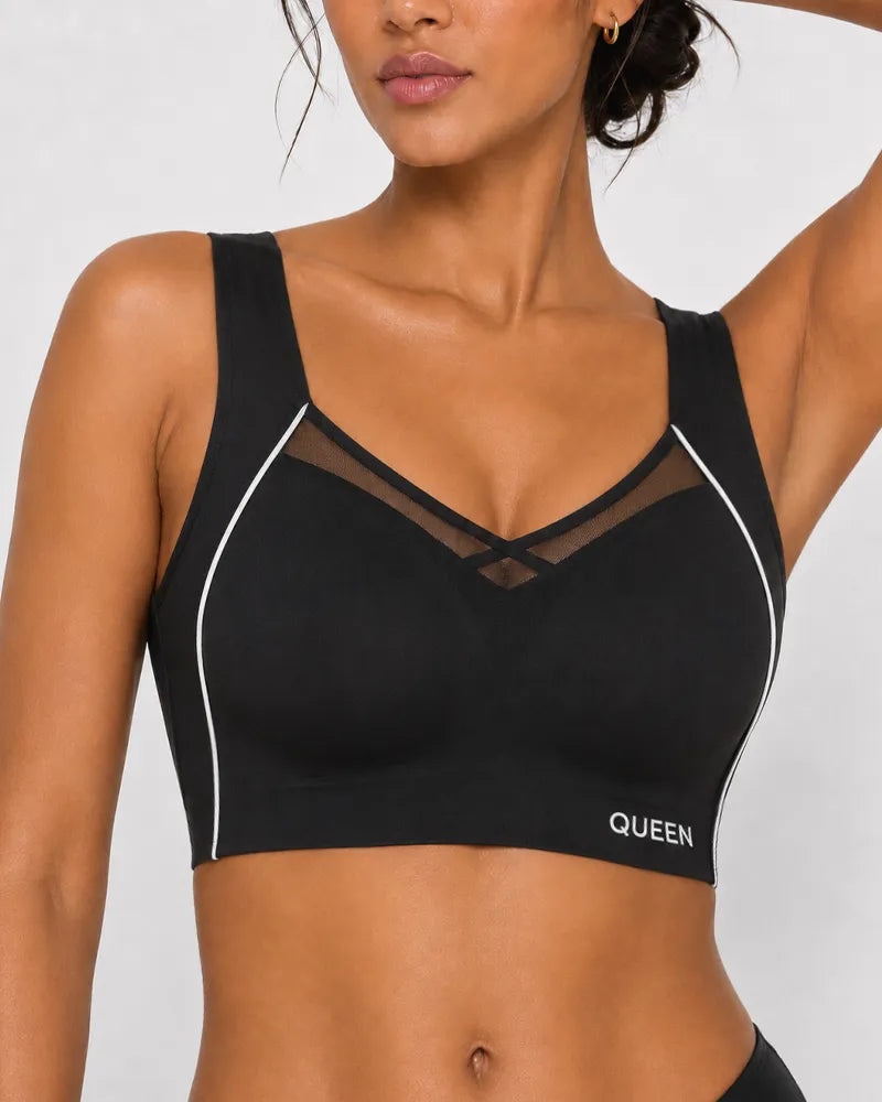 Cross Back Wireless Bra with Posture Lift