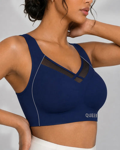 Cross Back Wireless Bra with Posture Lift