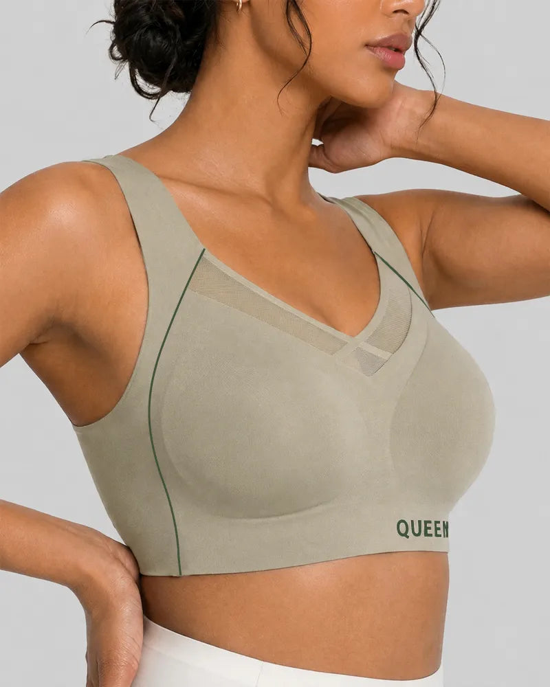 Cross Back Wireless Bra with Posture Lift
