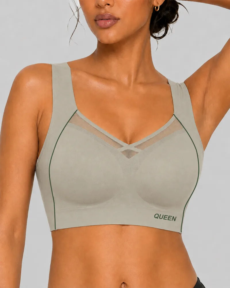 Cross Back Wireless Bra with Posture Lift