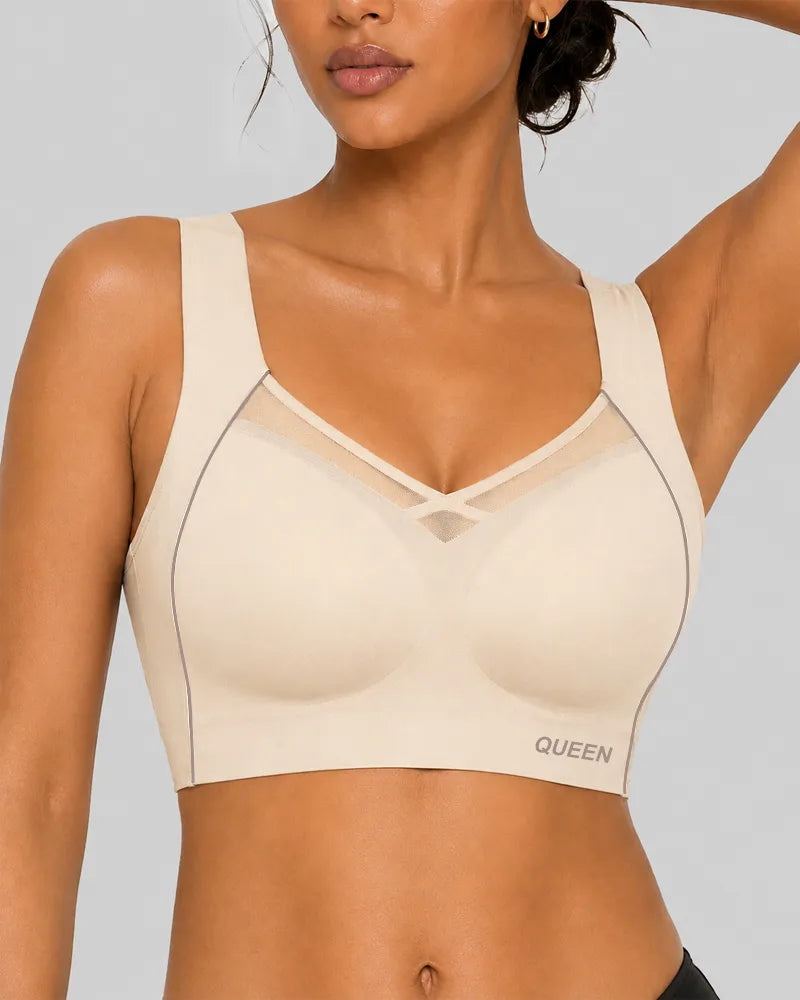 Cross Back Wireless Bra with Posture Lift