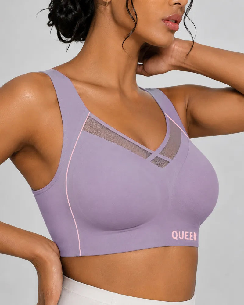 Cross Back Wireless Bra with Posture Lift