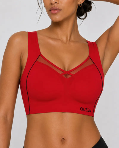 Cross Back Wireless Bra with Posture Lift