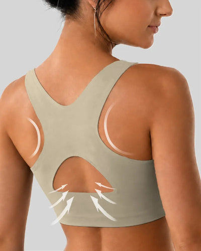 Cross Back Wireless Bra with Posture Lift
