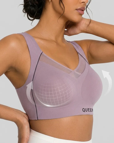 Cross Back Wireless Bra with Posture Lift