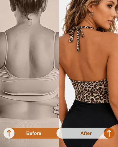 Crossfront Ruched V-Neck Tie-Back One-Piece Swimsuit