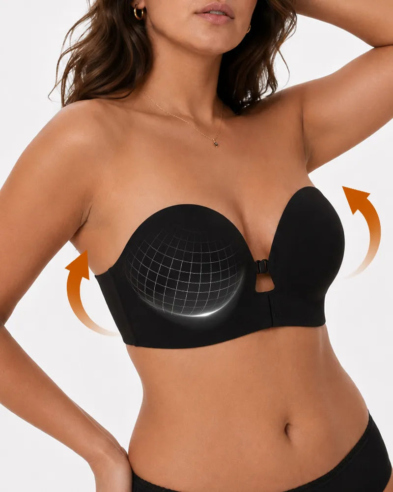Front Closure Push Up Bra with Lift