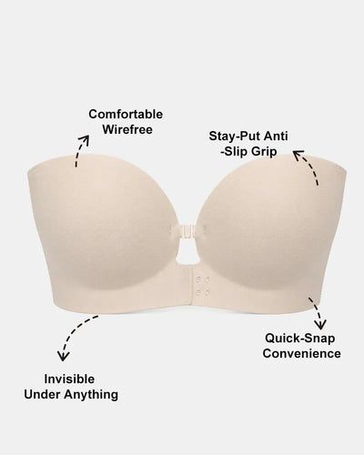 Front Closure Push Up Bra with Lift