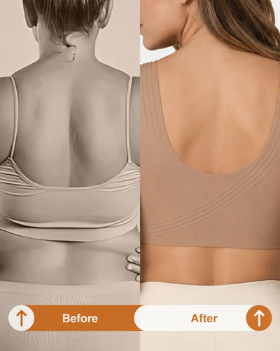 Front Zipper Jelly Bra with Back Smoothing