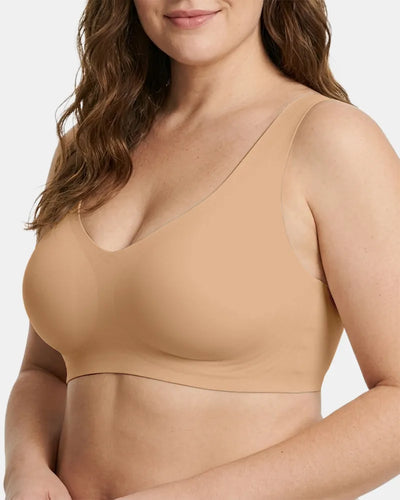 Women's Holiday Special Red Wireless Jelly T-Shirt Bra - Dark Nude - Soft Intention-1