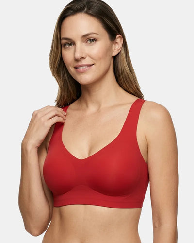 Women's Holiday Special Red Wireless Jelly T-Shirt Bra - Soft Intention-Details-2