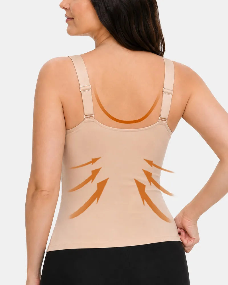 Women's Inout Plus Size Built-In Bra Cami - Soft Intention-Details-1