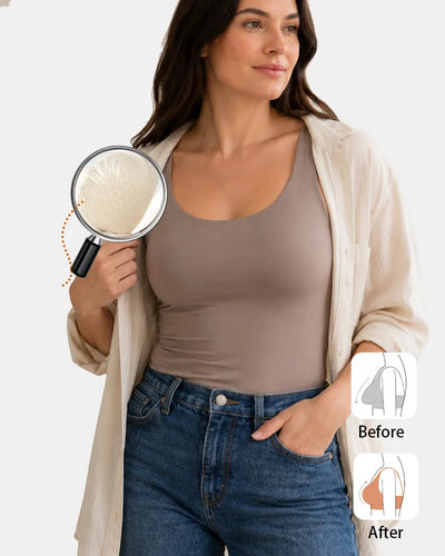 Women's Inout Plus Size Built-In Bra Cami - Soft Intention-Details-8