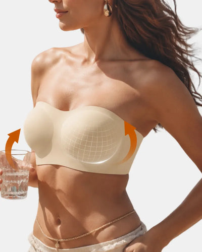 Jelly Lift Non-Slip Strapless Wireless Bra