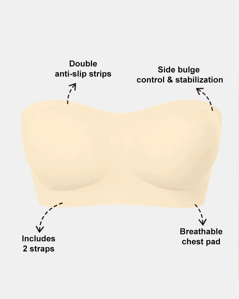 Jelly Lift Non-Slip Strapless Wireless Bra