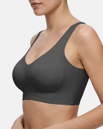 Women's Jelly T-Shirt Bra Wireless - Black - Soft Intention-2