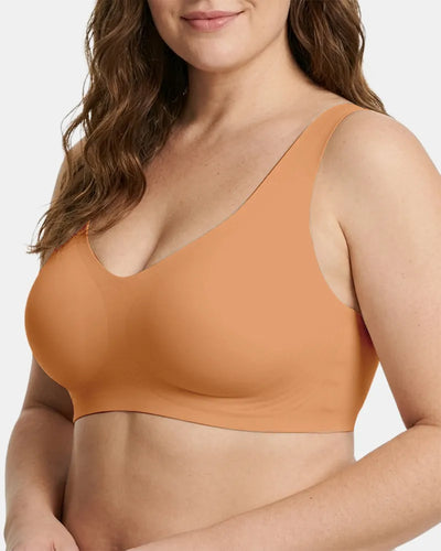 Women's Jelly T-Shirt Bra Wireless - Caramel - Soft Intention-1