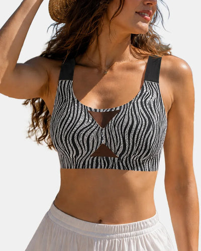 Keyhole Wireless Bra with Jelly Support