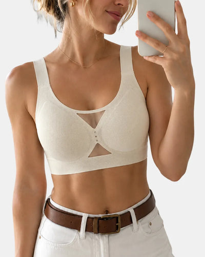 Keyhole Wireless Bra with Jelly Support