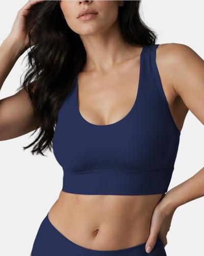 Mesh Sports Bra with Side Smoothing